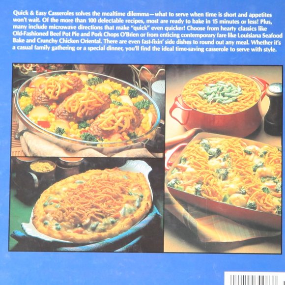 Quick & Easy Casseroles Hardcover Book: Favorite All Time Recipes - Picture 2 of 3